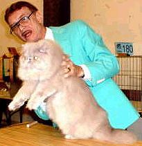 Boris Teron and Wayne Park judging GC, RW Fur Pleasure Lucky Anakin Skywalker